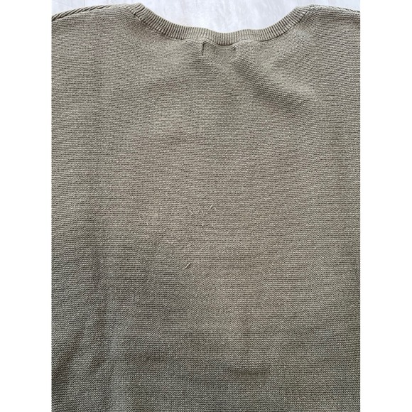 Quince Cotton Cashmere Dolman Sleeve Link Stitch Sweater Women's XS in Olive - Picture 7 of 7